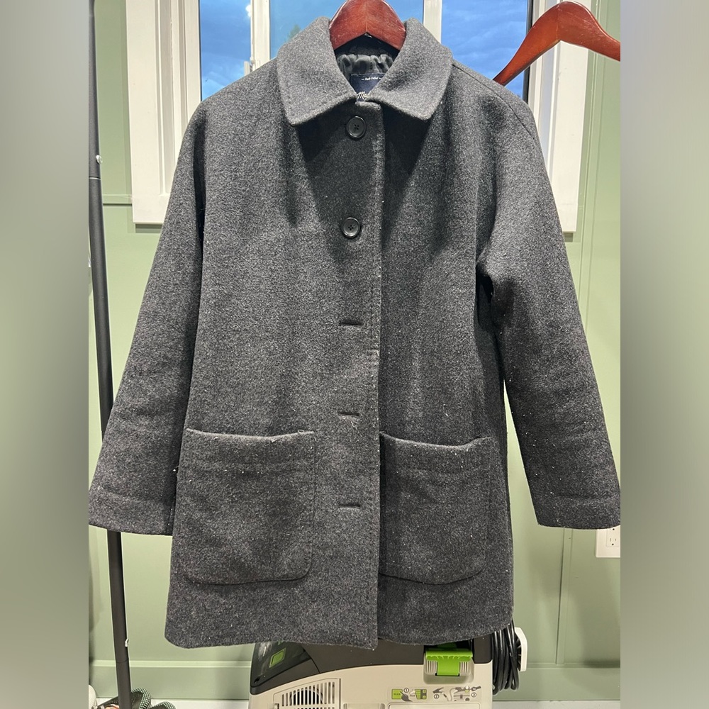 Madewell charcoal gray wool jacket